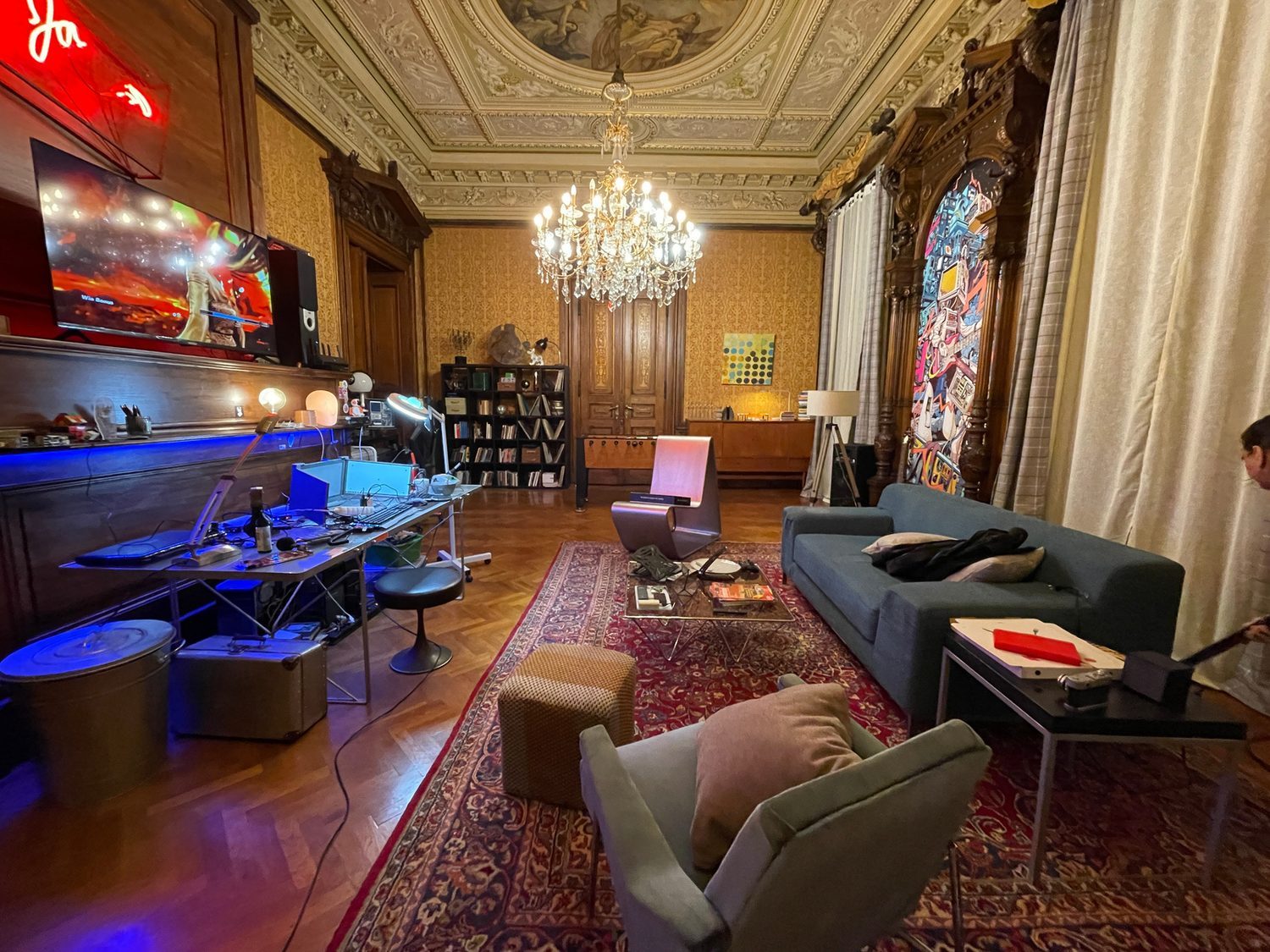 Special Ops — period salon dressed with contemporary gaming interior
